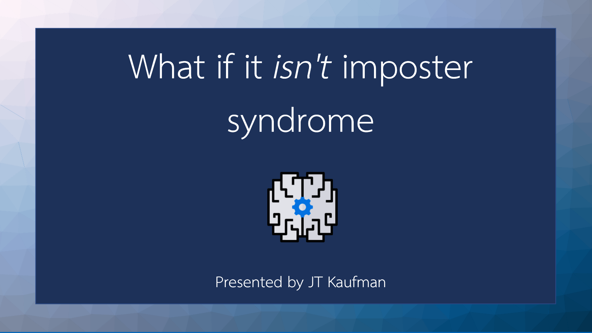 Is it imposter syndrome powerpoint slide
